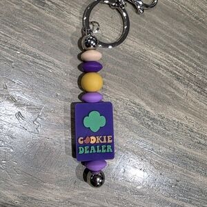 Purple and Yellow Cookie Dealer Keychain